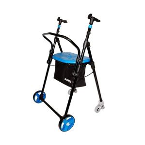 Andador 2 ruedas, asiento y cesta Air-On Plus
