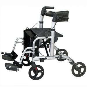 Rollator confort + silla de ruedas (2 en 1)
