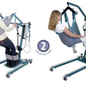 Grúa de bipedestación, elevación y traslado Duo